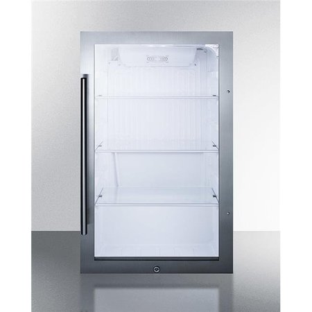 SUMMIT APPLIANCE Summit Appliance SPR489OSADA Shallow Depth Indoor & Outdoor Beverage Cooler; ADA Compliant SPR489OSADA